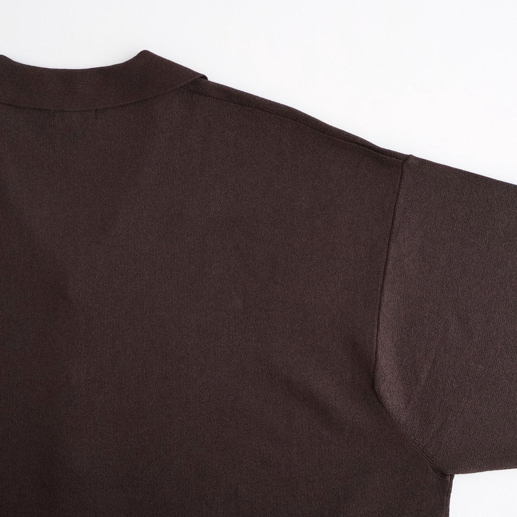 Washi Open Collar S/S Shirt #BROWN [2601-017]