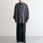 Broad L/S Oversized Regular Collar Shirt #C.GRAY [GM253-50001B]