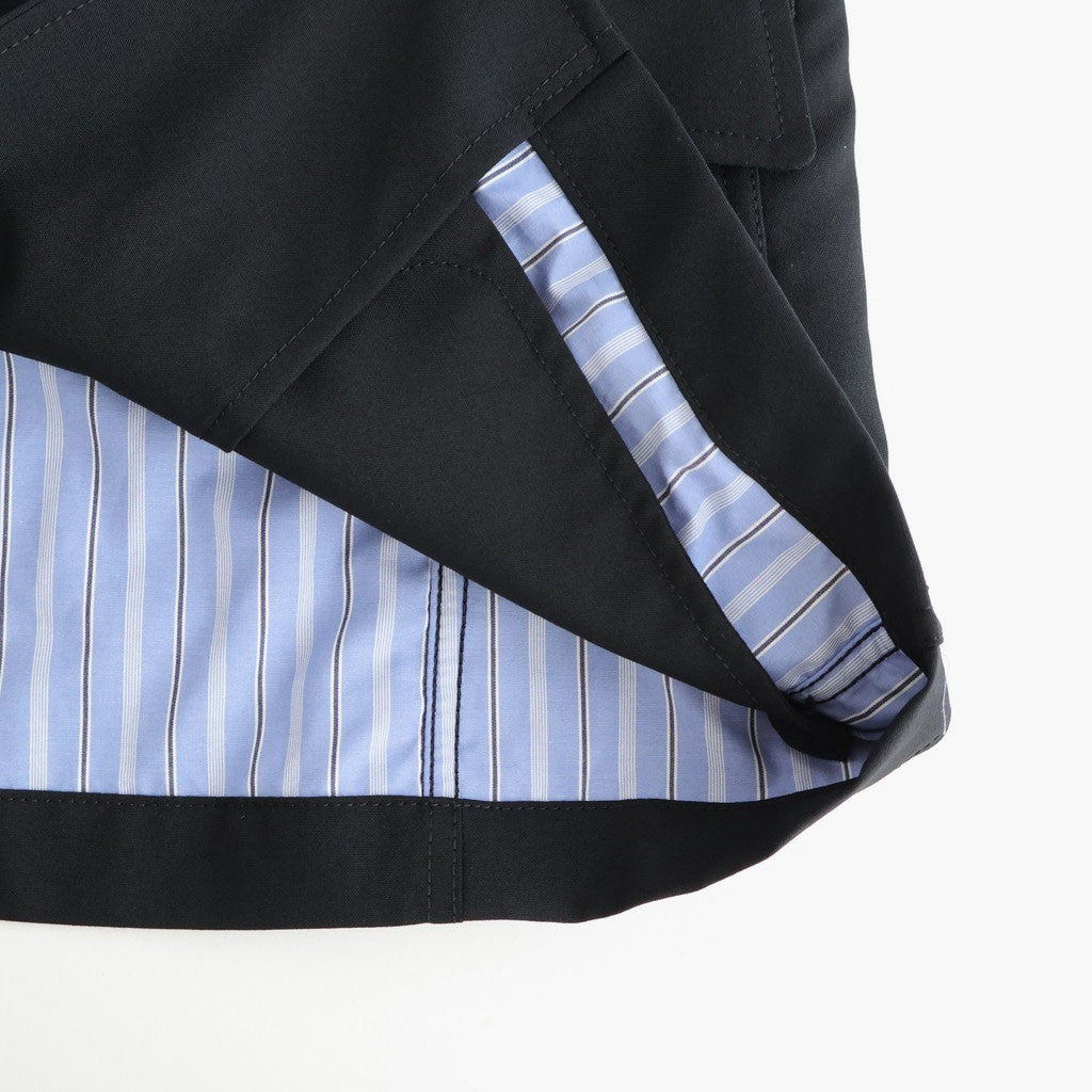 ウールポプリン 2ボタンジャケット #BLACK [HQ-J101-051]