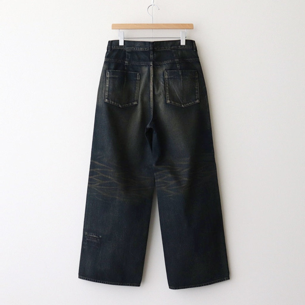 6ポケットオーバーダイデニムバギーPT #DARK INDIGO [D125-P539]