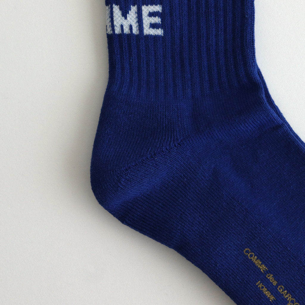 Cotton pile socks with logo #BLUE [HN-K501-051]