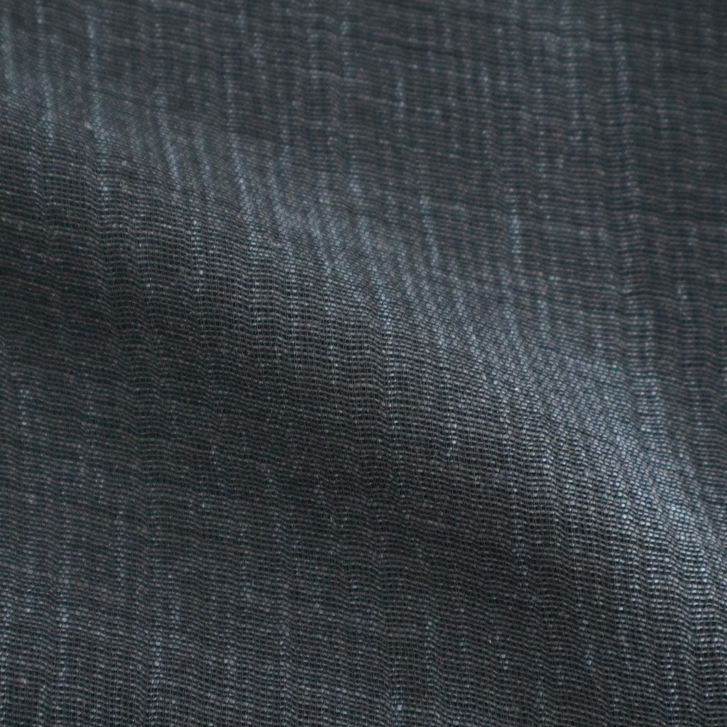 Rayon & Linen Sheer Shirt - Vintage Fabric #Black [OFH010SH32]