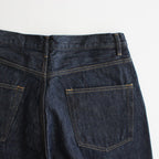 HARD TWIST DENIM WIDE PANTS #INDIGO [A00P03DM]