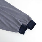 MICRO BORDER L/S TEE #WHITE×NAVY [FSC261-70168]