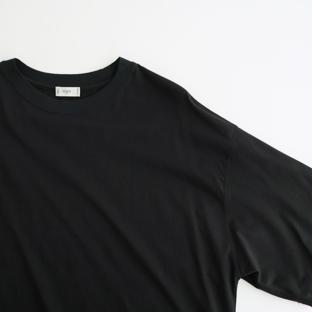46G Suvin Cotton YOKE T-shirt #BLACK [YK26SS01226CS]