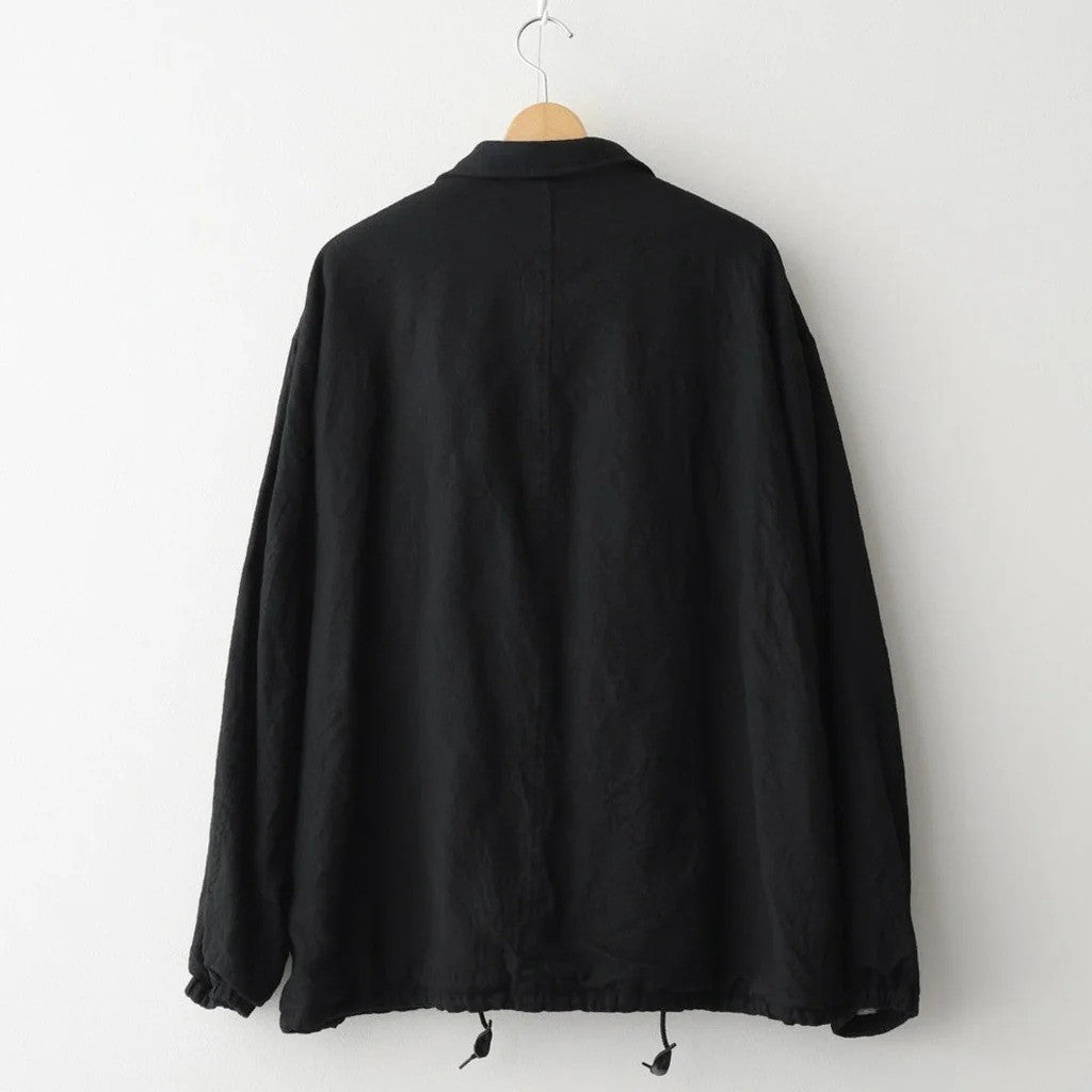 ウールサージ 製品縮絨ジャケット #BLACK [HR-J105-051]