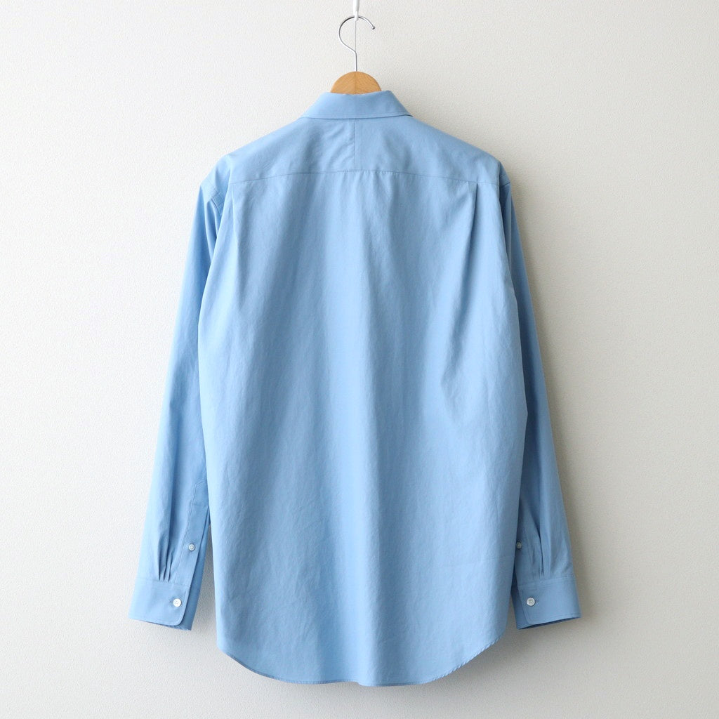WASHED FINX TWILL SHIRT #BLUE [A25AS01TN]