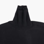 EXTRA FINE WOOL KNIT TURTLE NECK LS #BLACK [ST.1635]