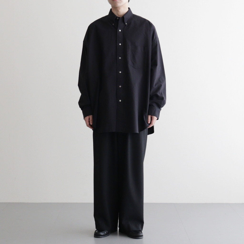 Oxford L/S Oversized B.D Shirt #BLACK [GM261-50021B] - ciacura
