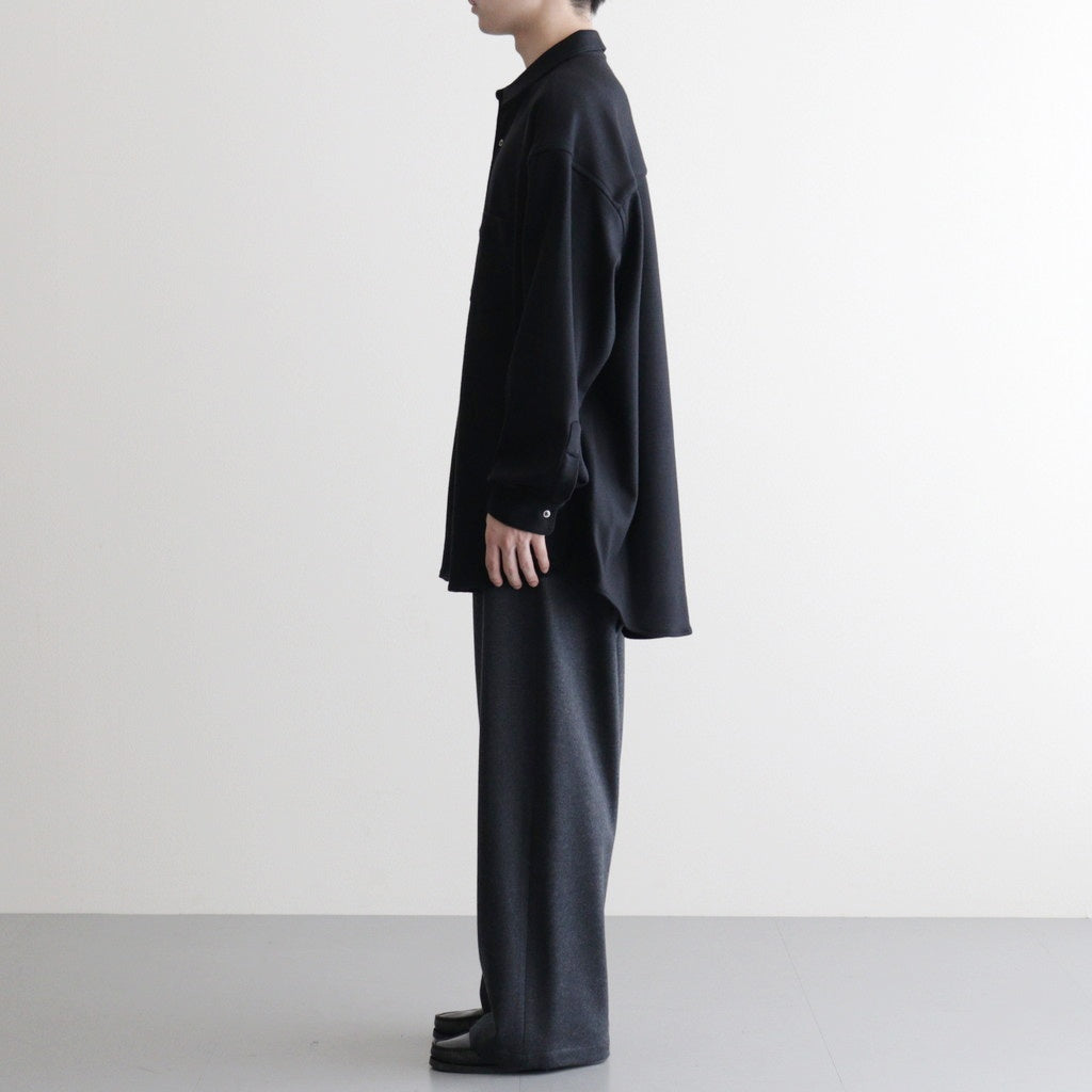 Wool Smooth Flannel Easy Wide Pants #GRAY [GU253-40223B]