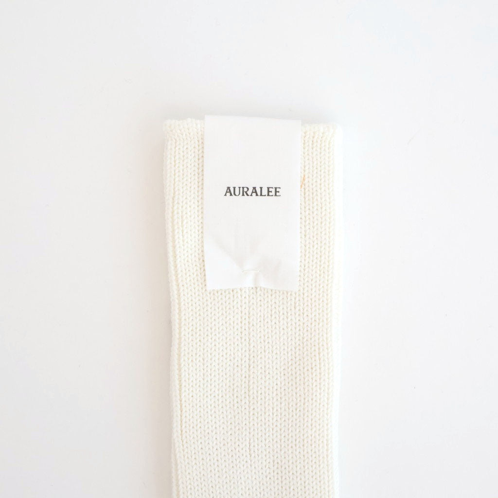 COTTON LOW GAUGE SOCKS #WHITE [A26SS03SX-W]