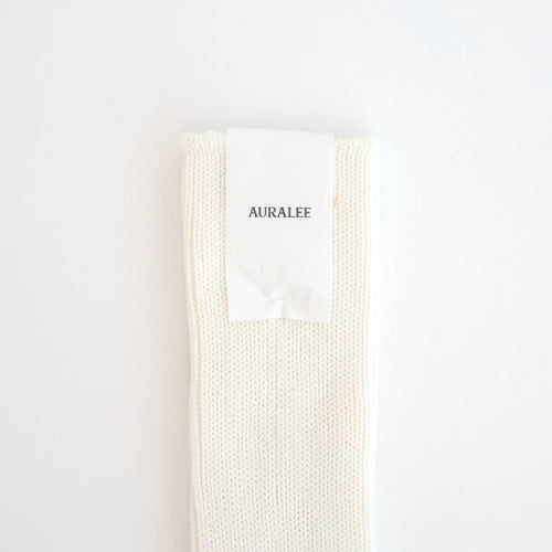 COTTON LOW GAUGE SOCKS #WHITE [A26SS03SX-W]