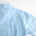 Cotton Poplin Striped Classic Shirt #Blue [OFH010SH12]