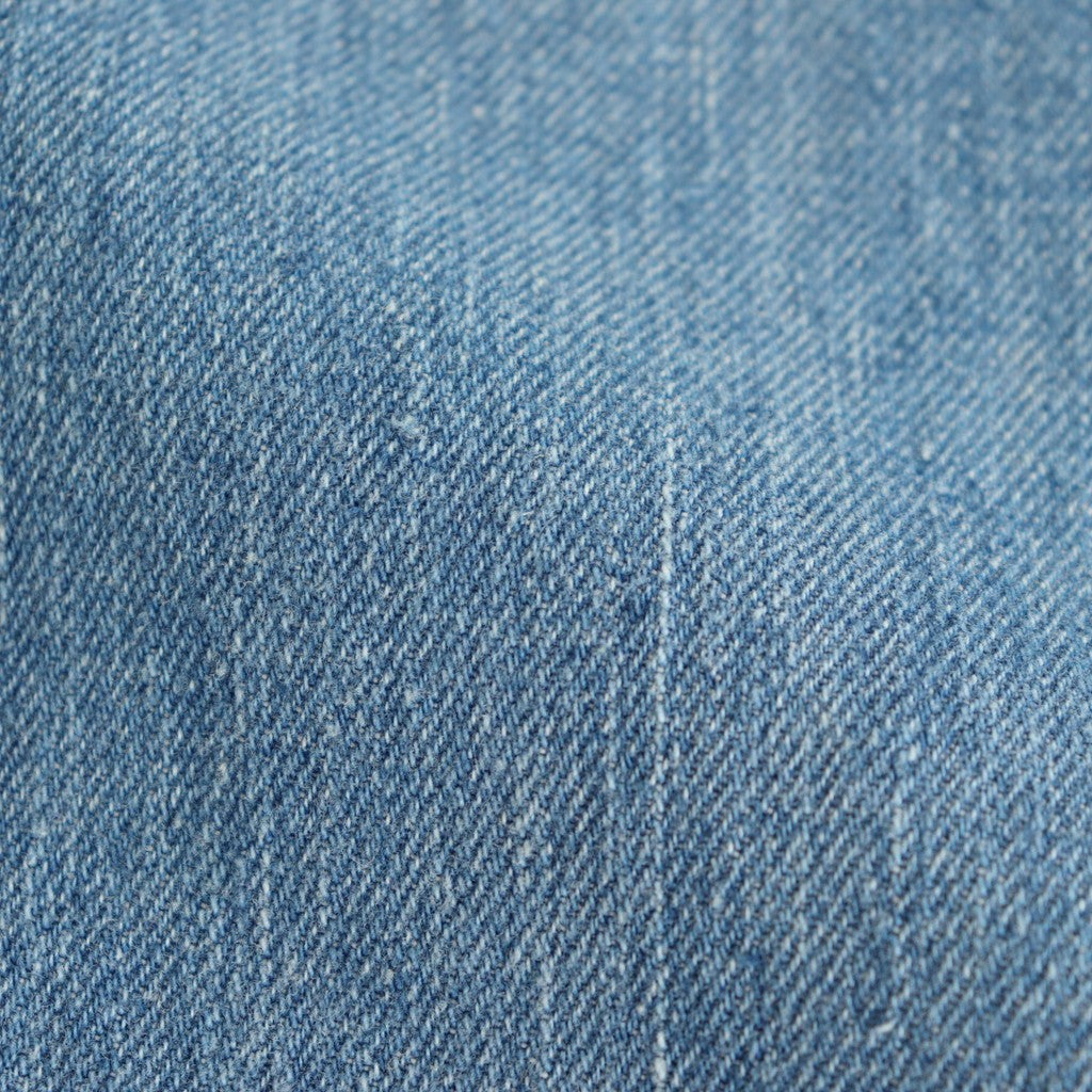 SELVEDGE FADED LIGHT DENIM WIDE PANTS #LIGHT INDIGO [A25SP03DE]