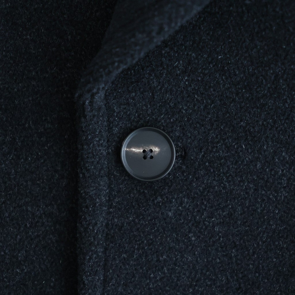 WOOL HERRINGBONE SHAWL COLLAR COAT #DARK CHARCOAL [A26AC02WH]
