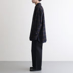 OVERSIZED LAYERED FLANNEL SHIRT #DARK NAVY CHECK [ST.463]