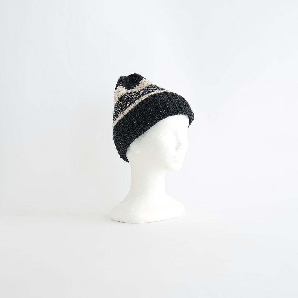 Vanda Knit Hat #Black Mix [N-1505]