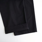 Brushed Cotton Gabardine Wide Straight Pants #BLACK [GM261-40395]