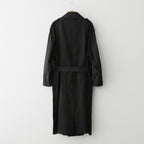 GARMENT-DYED TEXTURED CHINO COAT #BLACK [A26SC01MC]