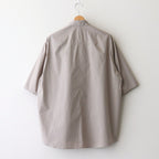 FHFSSH - コットン・ ポリコア タイプライター 半袖シャツ #20 Light Greige [SN_FR0405SH]