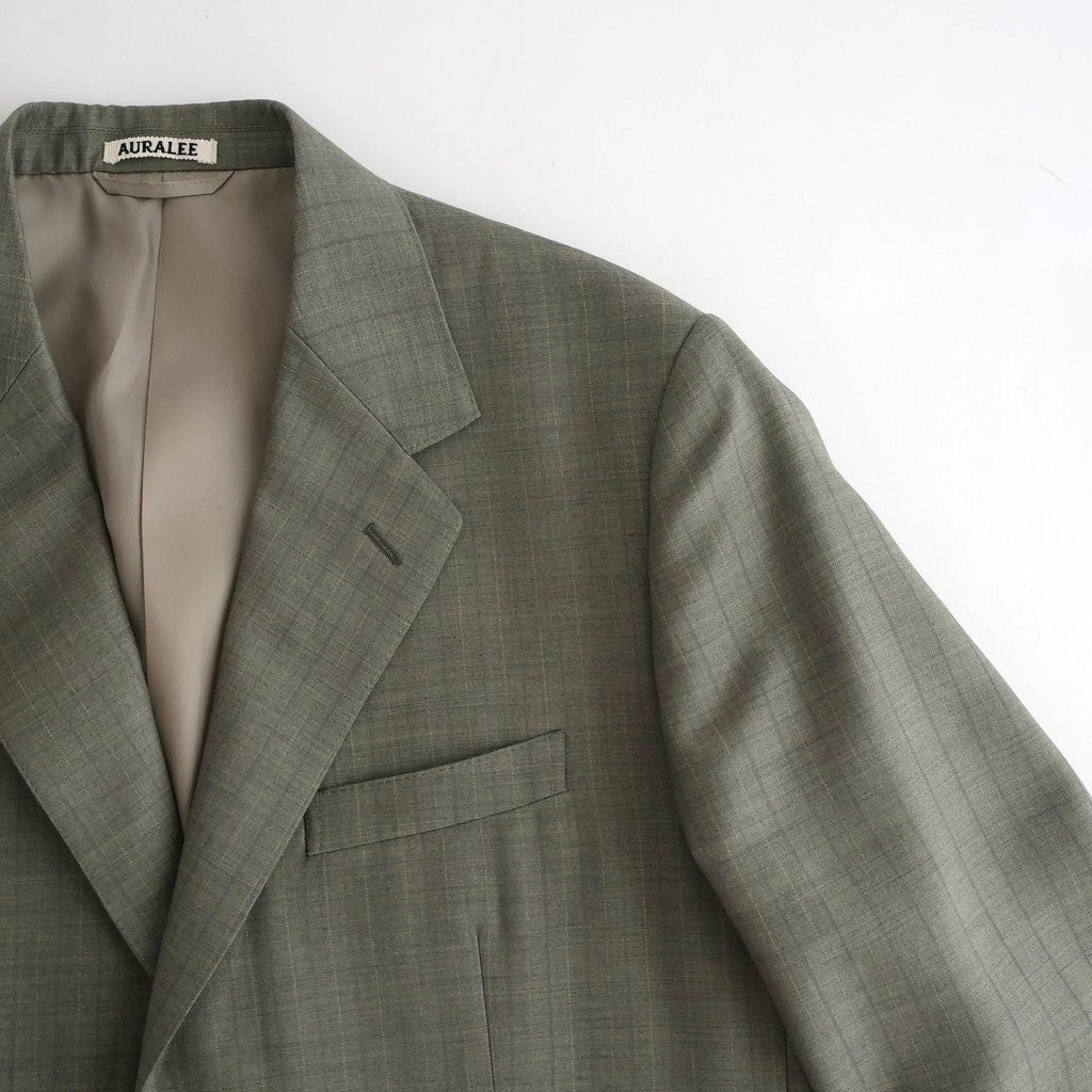 BLUEFACED WOOL JACKET #KHAKI GRAY STRIPE [A26SJ01BA]