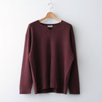 KEY-NECK PULLOVER #BROWN [N0030]