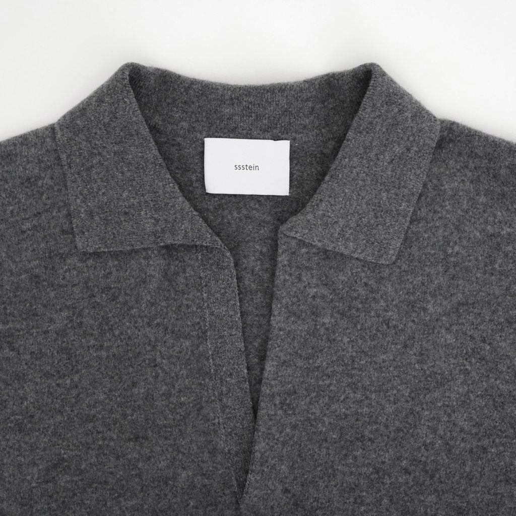 EXTRA FINE WOOL KNIT SKIPPER #GREY [ST.1636]
