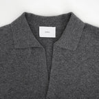 EXTRA FINE WOOL KNIT SKIPPER #GREY [ST.1636]