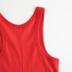 Gauze Teleco Tank Top #RED [I26SS-CUT1]