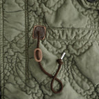 QUILTING FISHTAIL COAT #KHAKI [26330104]