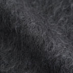 BRUSHED SUPER KID MOHAIR KNIT P/O #INK BLACK [A25AP04KM]