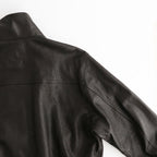 TEXTURED LAMB LEATHER BLOUSON #BLACK [A26AB01BL]