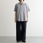 Button Shirt – Wide S/S #GRAY [11061113]
