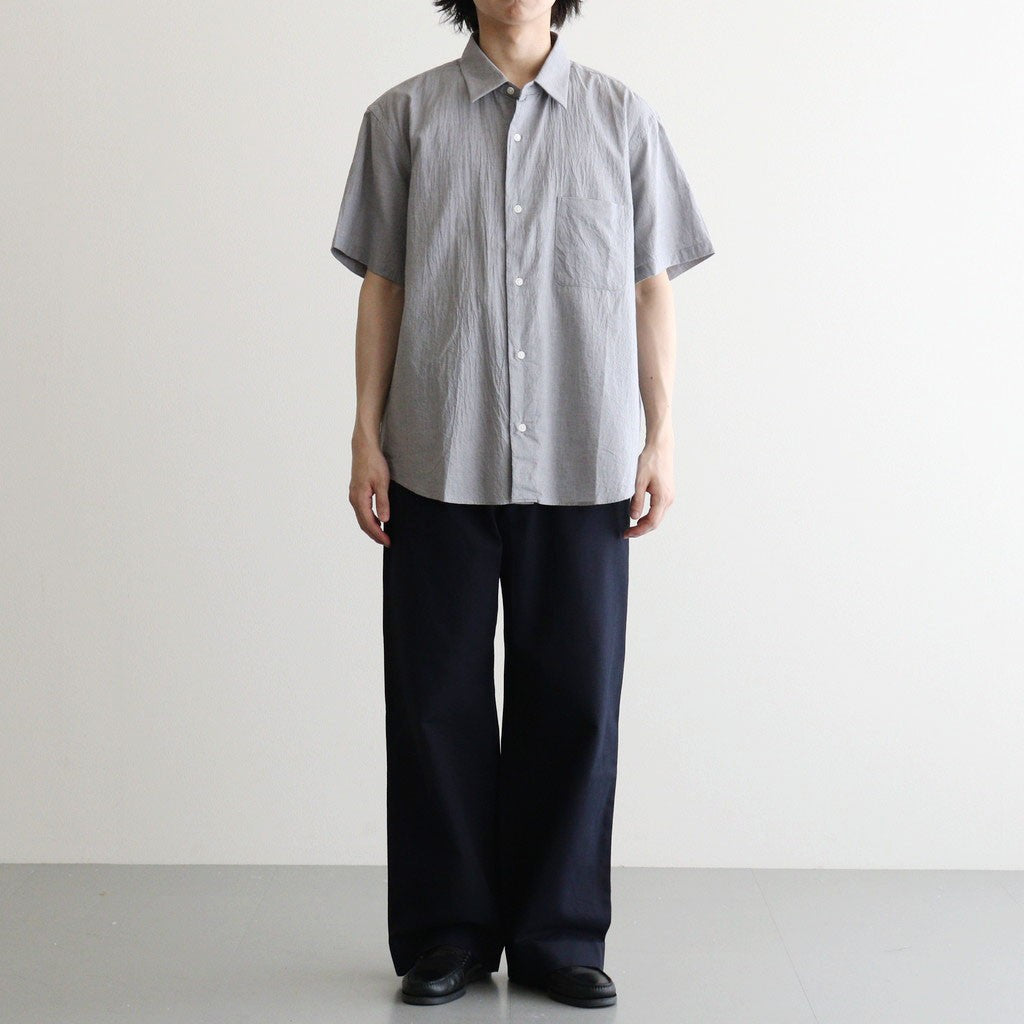 Button Shirt – Wide S/S #GRAY [11061113]