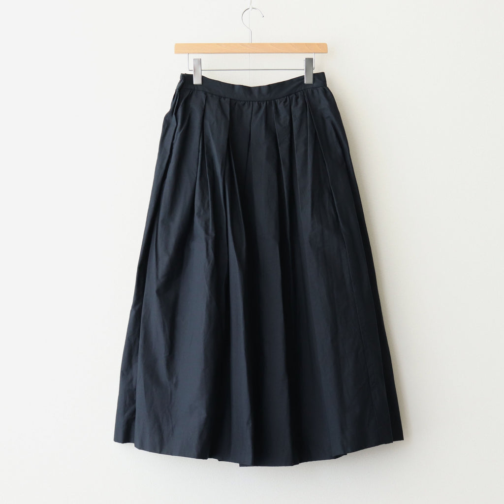 tuck skirt #d.navy [95635]