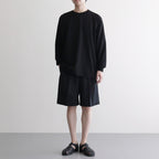 LIGHT WOOL MAX GABARDINE SHORTS #TOP BLACK [A26SP05MG]
