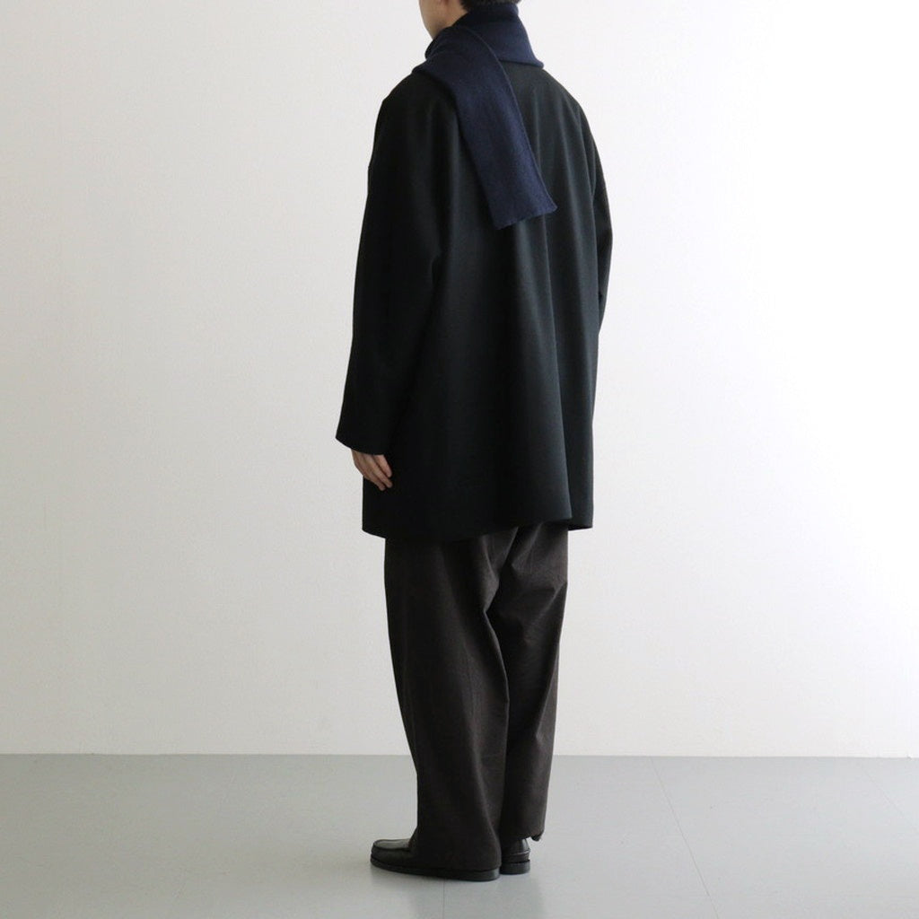 MERINO LAMBS WOOL SOCKSTOLE #NAVY [R5128-AW25]