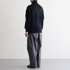 EXTRA FINE WOOL WARM KNIT TURTLE NECK LS #BLACK [ST.1290]