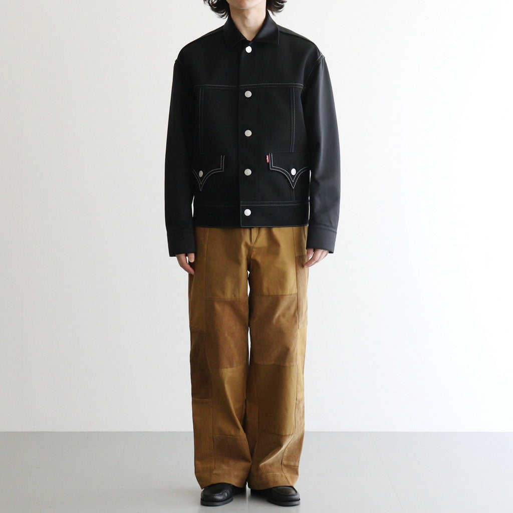 Levi's ウールサージ×キュプラシルク拝絹地 ジャケット #BLACK [WR-J202-051]