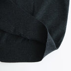HIGH TWIST WOOL KNIT V-NECK P/O #CHARCOAL [A25AV02CK]