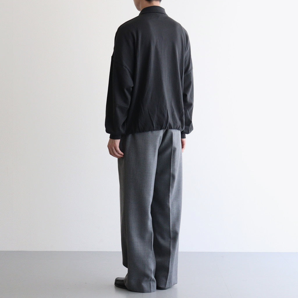 SUPER HIGH GAUGE SWEAT ZIP BLOUSON #INK BLACK [A25AB01CU