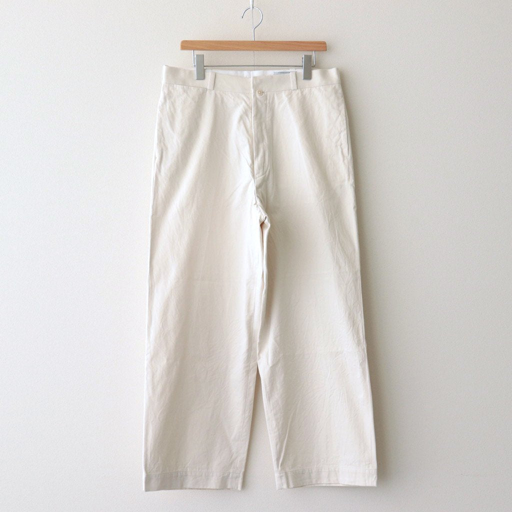 CHINO CLOTH PANTS WIDE #LIGHT BEIGE [12654]