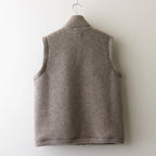 WOOL FLEECE VEST #natural l.gray [14452]