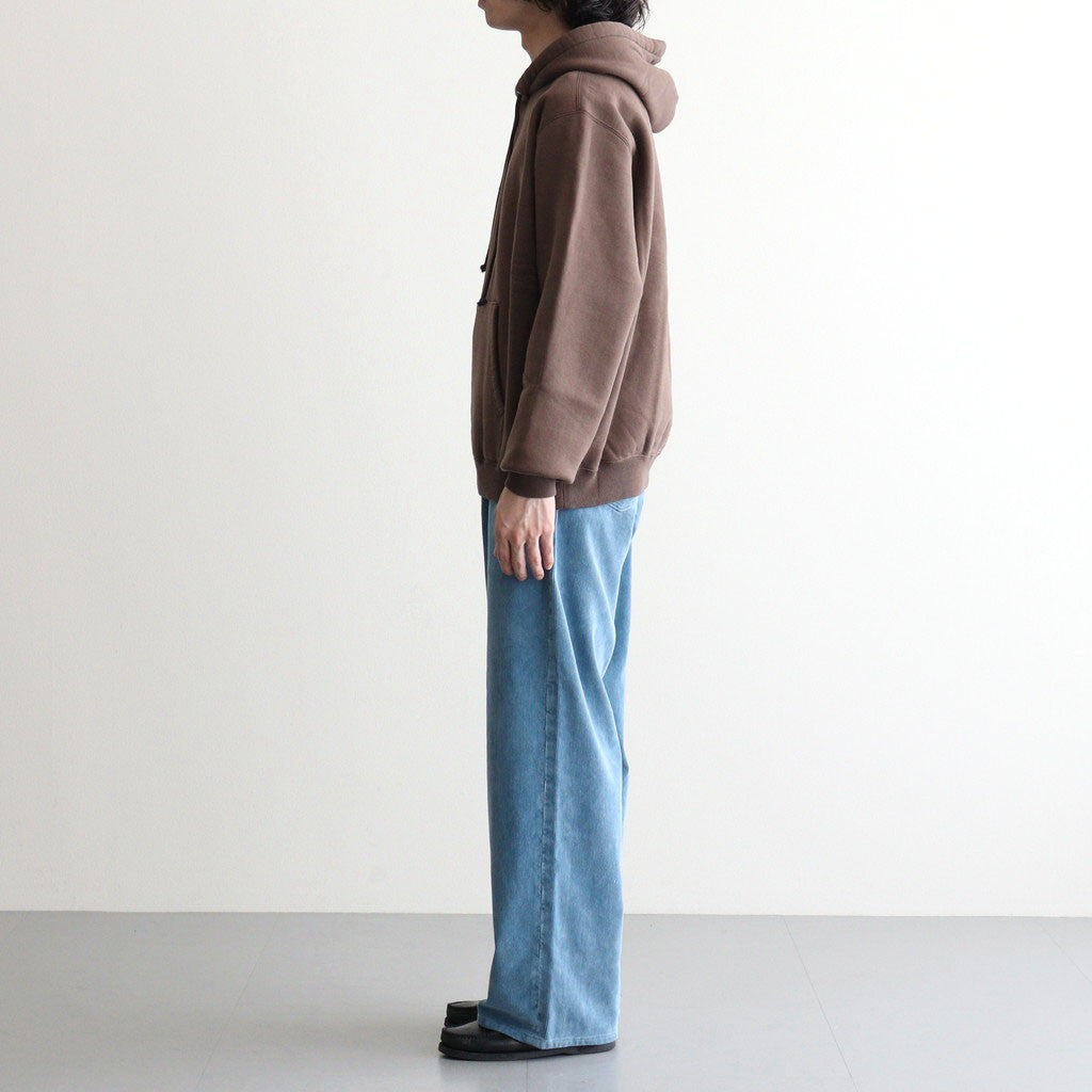 SMOOTH SOFT SWEAT P/O PARKA #DARK BROWN [A26AP01TU]
