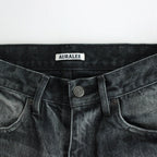 SELVEDGE FADED HEAVY DENIM PANTS #FADED BLACK [A24AP03DH]