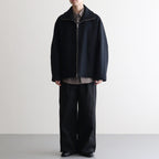 Melton Stand Collar Zip Blouson #BLACK [YK25FW01034B]