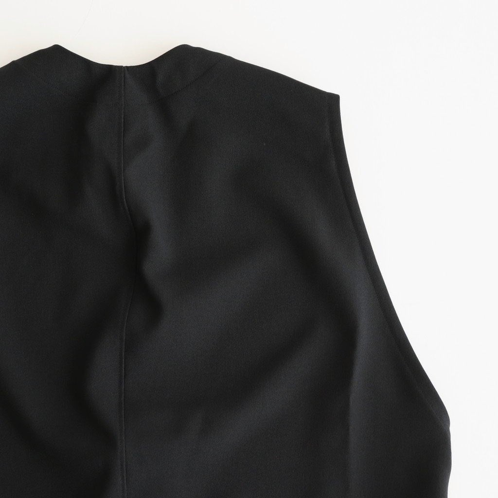 NBGZOO - オクタグラムポリエステル・艶消平織 オーバーオール #95 Black [SN_NC0809OO]