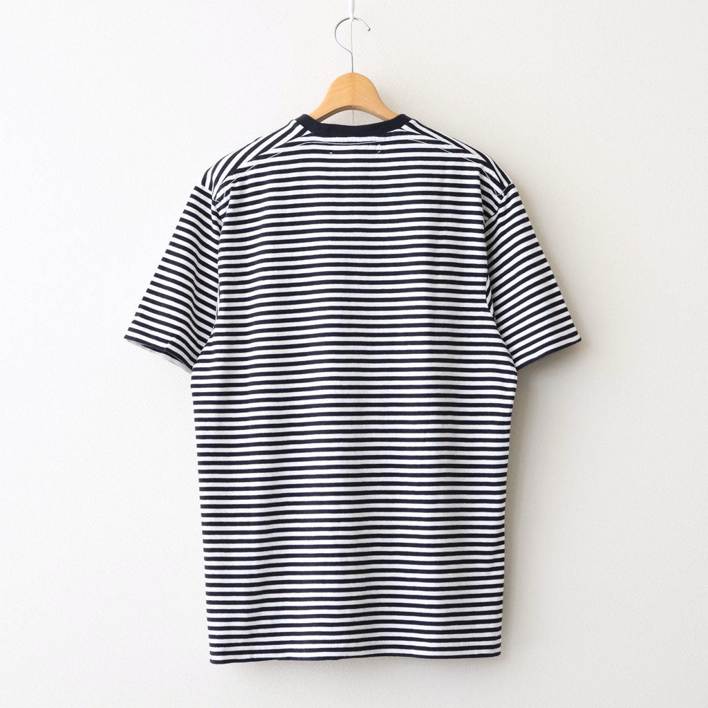 ムラ糸Tシャツ Slub Yarn T-Shirt #WHITE/NAVY [31061007]