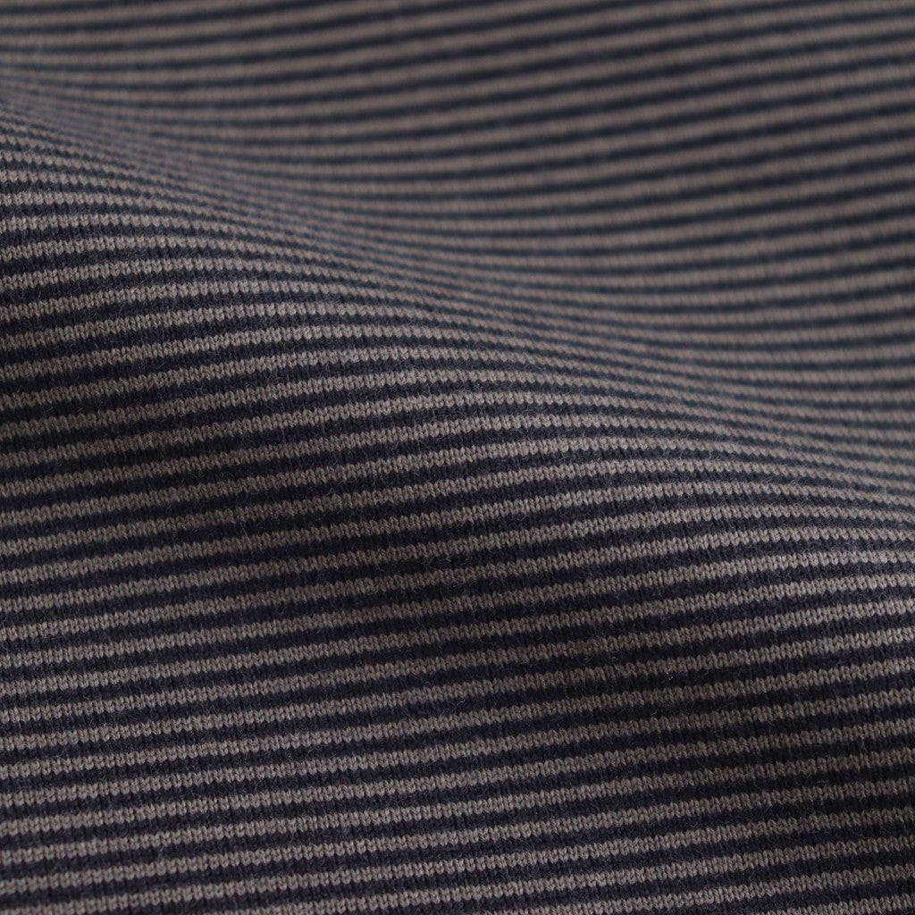 Narrow Border L/S Tee #NAVY × GRY [GU251-70117B]