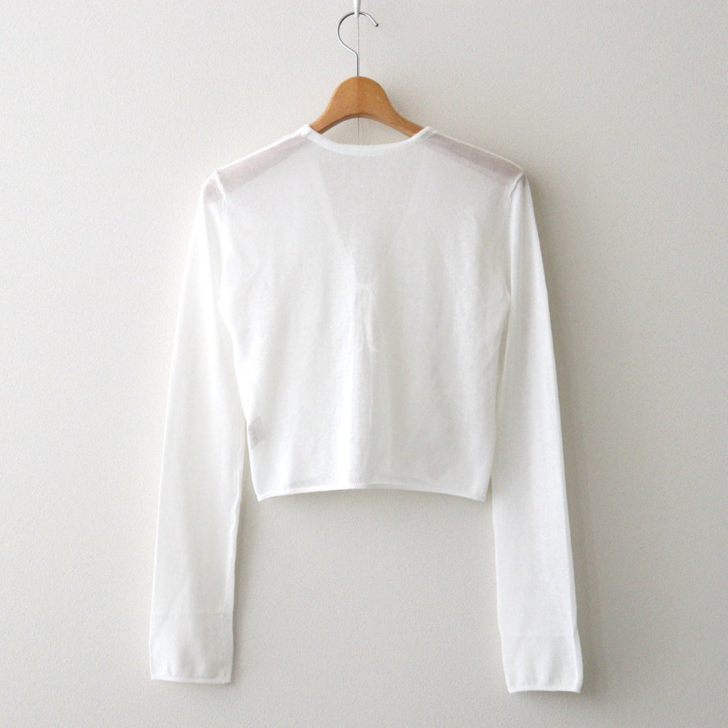 Compact Sheer Knitcardigan #WHT [12610515] - ciacura 三重県四日市